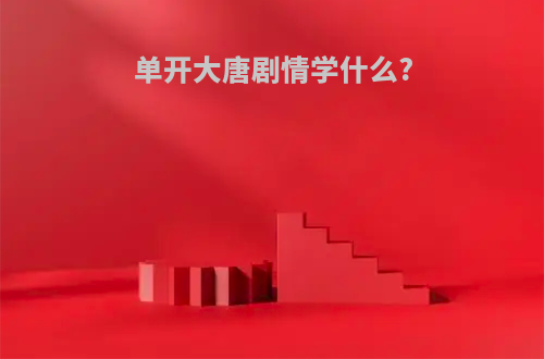 单开大唐剧情学什么?