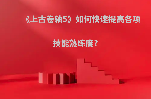 《上古卷轴5》如何快速提高各项技能熟练度?