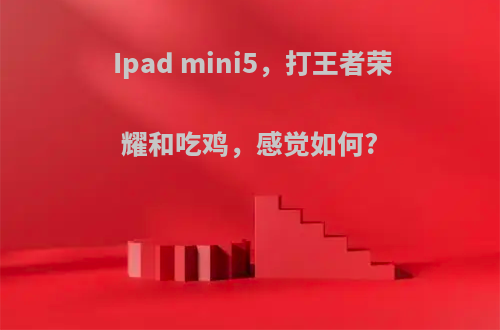 Ipad mini5，打王者荣耀和吃鸡，感觉如何?