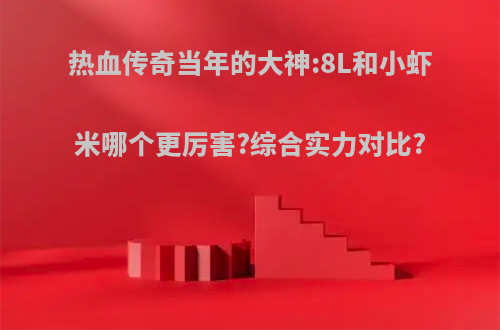 热血传奇当年的大神:8L和小虾米哪个更厉害?综合实力对比?