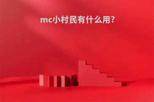 mc小村民有什么用?