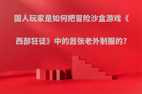 国人玩家是如何把冒险沙盒游戏《西部狂徒》中的嚣张老外制服的?