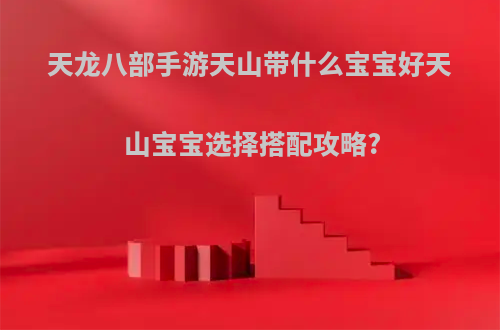 天龙八部手游天山带什么宝宝好天山宝宝选择搭配攻略?